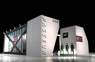 108平米展臺(tái)設(shè)計(jì)制作：二面開口/前衛(wèi)/木質(zhì)結(jié)構(gòu)/白色，為服裝展展商而作（免費(fèi)使用）