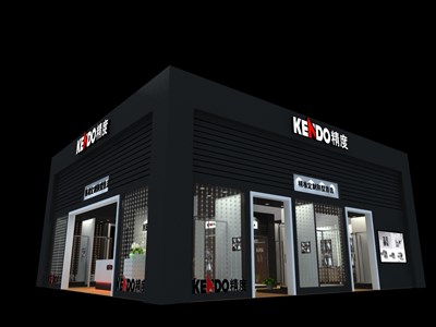 143平米展臺設計制作：三面開口/現(xiàn)代/木質(zhì)結(jié)構/黑色，為衛(wèi)浴展展商而作（免費使用）
