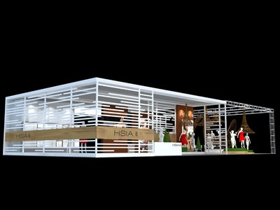 210平米展臺設(shè)計制作：二面開口/現(xiàn)代/桁架結(jié)構(gòu)/白色，為內(nèi)衣展展商而作（免費使用）
