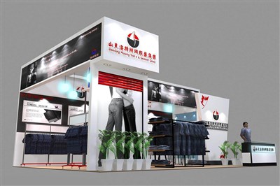 54平米展臺設(shè)計(jì)制作：三面開口/前衛(wèi)/木質(zhì)結(jié)構(gòu)/白色，為服裝展展商而作（免費(fèi)使用）