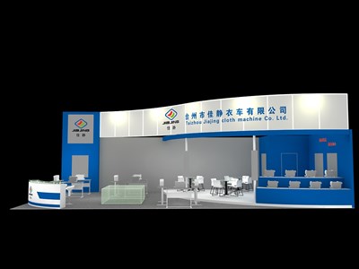 78平米展臺(tái)設(shè)計(jì)制作：二面開口/現(xiàn)代/木質(zhì)結(jié)構(gòu)/藍(lán)色，為汽配展展商而作（免費(fèi)使用）