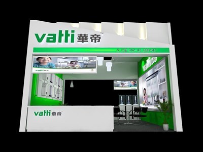 36平米展臺(tái)設(shè)計(jì)制作：二面開口/現(xiàn)代/木質(zhì)結(jié)構(gòu)/白色，為家電展展商而作（免費(fèi)使用）