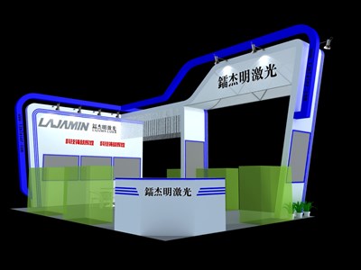 54平米展臺(tái)設(shè)計(jì)制作：三面開口/現(xiàn)代/木質(zhì)結(jié)構(gòu)/白色，為汽配展展商而作（免費(fèi)使用）
