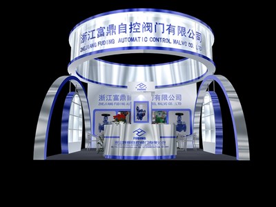 36平米展臺(tái)設(shè)計(jì)制作：三面開口/現(xiàn)代/木質(zhì)結(jié)構(gòu)/白色，為機(jī)械展展商而作（免費(fèi)使用）