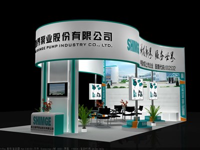 54平米展臺(tái)設(shè)計(jì)制作：三面開口/前衛(wèi)/木質(zhì)結(jié)構(gòu)/綠色，為汽配展展商而作（免費(fèi)使用）