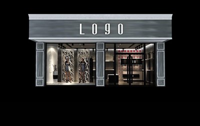 55.2平米展廳設(shè)計制作：現(xiàn)代/灰色，產(chǎn)品類展廳-服裝展廳（免費使用）
