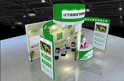 18平米展臺設計制作：三面開口/現(xiàn)代/木質結構/白色，為綜合展展商而作（免費使用）