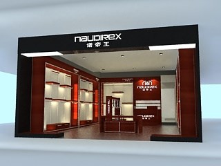 48平米展廳設(shè)計(jì)制作：現(xiàn)代/咖啡色，產(chǎn)品類展廳-nauoirex展廳（免費(fèi)使用）