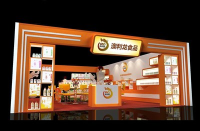 60.2平米展臺(tái)設(shè)計(jì)制作：二面開(kāi)口/中式/木質(zhì)結(jié)構(gòu)/咖啡色，為糖酒展展商而作（免費(fèi)使用）
