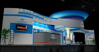 144平米展臺設(shè)計制作：一面開口/現(xiàn)代/木質(zhì)結(jié)構(gòu)/藍(lán)色，為綜合展展商而作（免費使用）