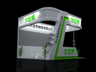 30平米展臺(tái)設(shè)計(jì)制作：三面開口/現(xiàn)代/木質(zhì)結(jié)構(gòu)/白色，為綜合展展商而作（免費(fèi)使用）