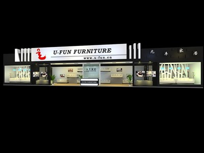 96平米展臺設(shè)計(jì)制作：三面開口/現(xiàn)代/木質(zhì)結(jié)構(gòu)/黑色，為建材展展商而作（免費(fèi)使用）
