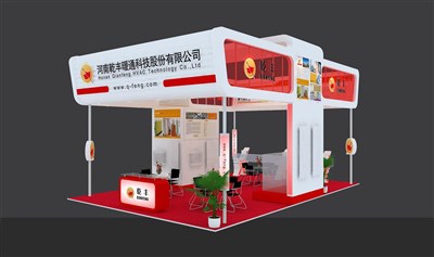 54平米展臺設計制作：四面開口/現(xiàn)代/木質(zhì)結(jié)構(gòu)/白色，為建材展展商而作（免費使用）