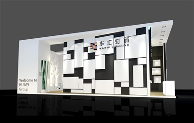 72平米展臺設(shè)計制作：二面開口/前衛(wèi)/木質(zhì)結(jié)構(gòu)/白色，為建材展展商而作（免費使用）