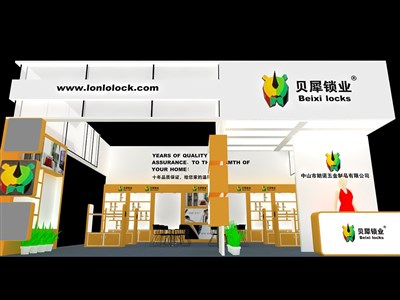 72平米展臺設(shè)計制作：二面開口/現(xiàn)代/木質(zhì)結(jié)構(gòu)/橙色，為建材展展商而作（免費使用）